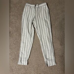 Striped Banana Republic Hayden  Linen Pants NWT